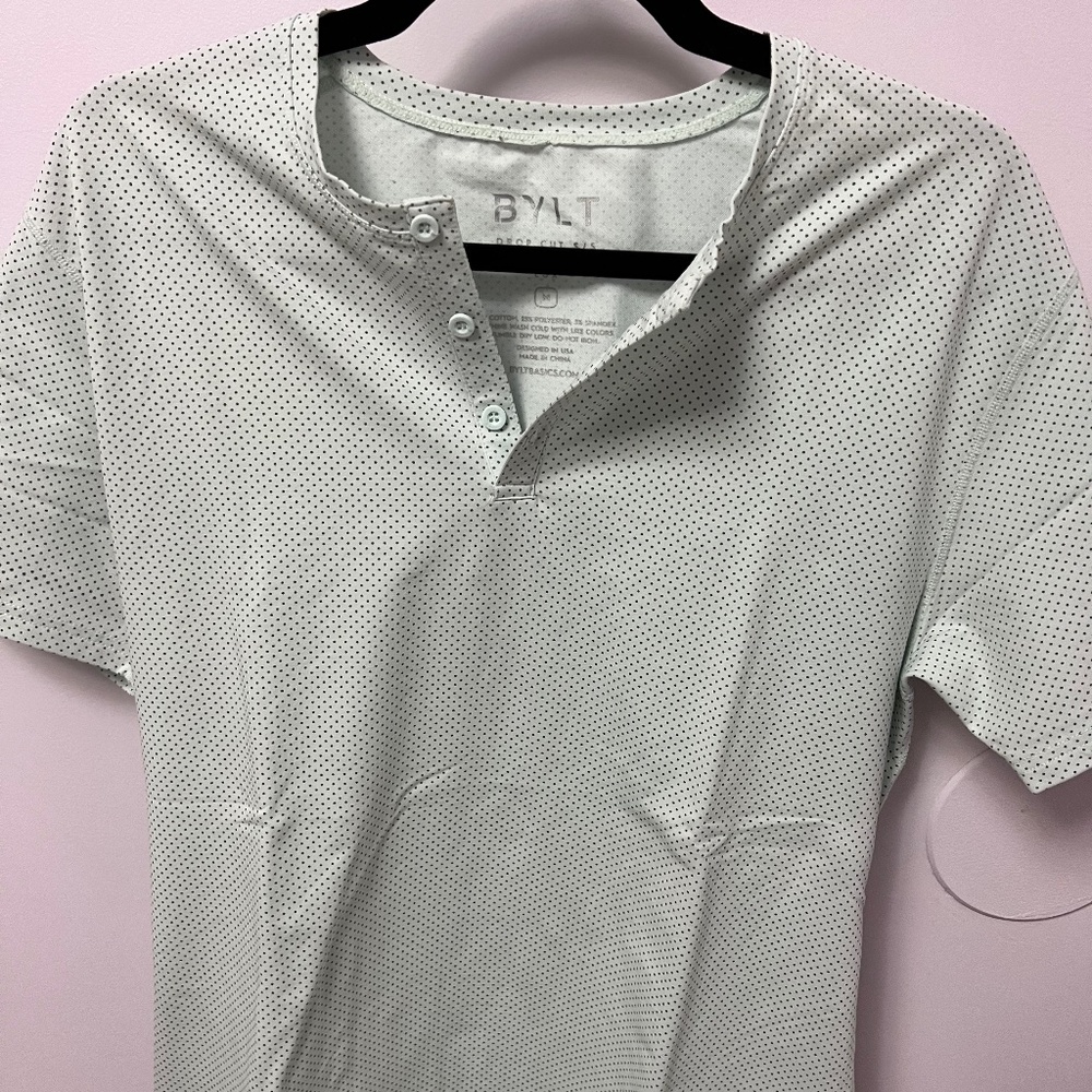BYLT Mint Charcoal S/S Henley